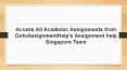 GotoAssignmentHelp’s Assignment help Singapore Team PowerPoint PPT Presentation