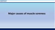 Major causes of muscle soreness