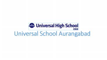 Best preschool in Aurangabad - The Universal School CBSE