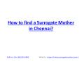 Surrogate Mother in Chennai PowerPoint PPT Presentation