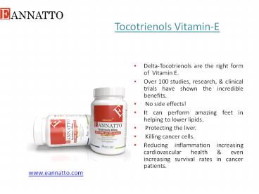 Tocotrienols Vitamin-E