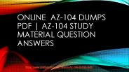 Best Updated AZ-104 Pdf Dumps