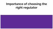 Importance of Choosing Right Regulator