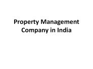 Property Management Company in India