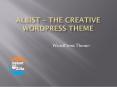 Albist – The Creative WordPress Theme PowerPoint PPT Presentation