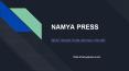 Best Book Publishing House - Namya Press PowerPoint PPT Presentation