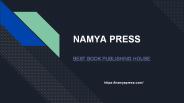 Best Book Publishing House - Namya Press