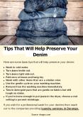 Tips That Will Help Preserve Your Denim PowerPoint PPT Presentation