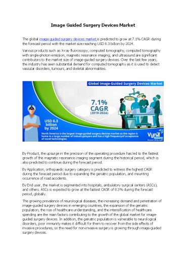 Image Guided Surgery Devices Market