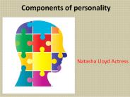 Natasha Lloyd Actress | Components of personality