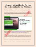 Convert QuickBooks File from Mac to Windows - How to Do? PowerPoint PPT Presentation