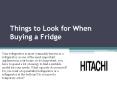 Things to Look for When Buying a Fridge