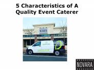 5 Characteristics of A Quality Event Caterer