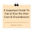 Guide to use of Zinc For Hair Care PowerPoint PPT Presentation
