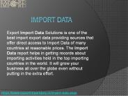 Import Data India