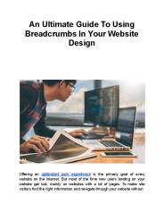 An Ultimate Guide To Using Breadcrumbs In Your Website Design