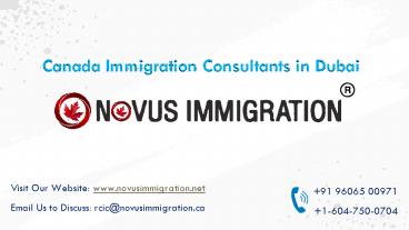 Best Immigration Consultants in Dubai for Canada - Novusimmigration.net