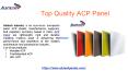 High Quality ACP Panel in India PowerPoint PPT Presentation