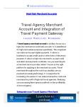 Travel Agency Merchant Account and Integration of Travel Payment Gateway PowerPoint PPT Presentation