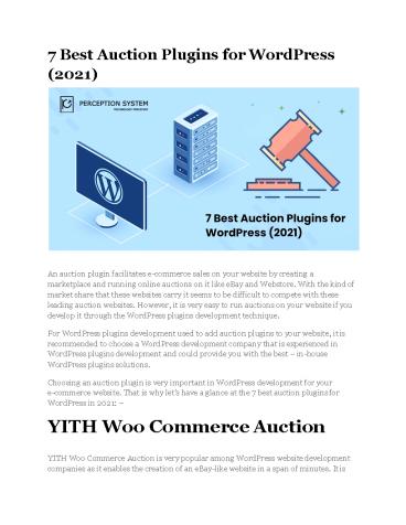 Best Auction Plugins for WordPress (2021)