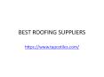 best roof tile suppliers PowerPoint PPT Presentation