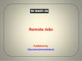 Remote Jobs PowerPoint PPT Presentation