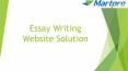 Online Essay Writing Website Builder | Essay Solutions PowerPoint PPT Presentation
