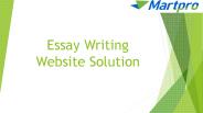 Online Essay Writing Website Builder | Essay Solutions
