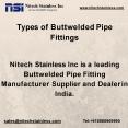 Types Of Buttweld Fittings Manufacturer In India - Nitech Stainless INC PowerPoint PPT Presentation