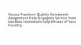 Homework assignment help Singapore Service PowerPoint PPT Presentation