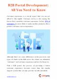 B2B Portal Development: All You Need to Know PowerPoint PPT Presentation