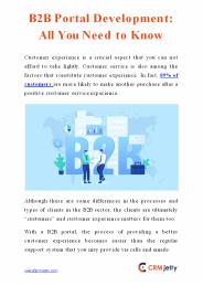 B2B Portal Development: All You Need to Know