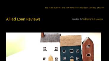 Loan Reviews Services