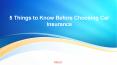 5 Things to Know Before Choosing Car Insurance PowerPoint PPT Presentation