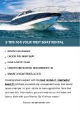 5 TIPS FOR YOUR FIRST BOAT RENTAL PowerPoint PPT Presentation