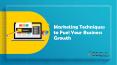 Marketing Techniques to Fuel Your Business Growth PowerPoint PPT Presentation