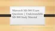 Online MS-500 Exam Questions | Practical MS-500 Dumps Pdf