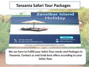Tanzania Safari Tour Packages