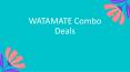 WATAMATE|combo pack discounts|Best deals