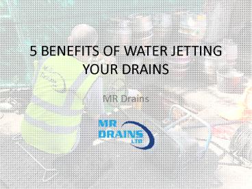Benefits for High Pressure Water Jetting