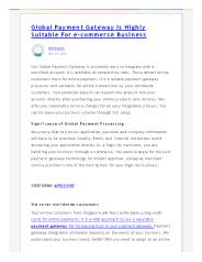 Global Payment Gateway