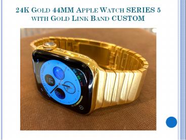 Gold Apple Watch Series 5