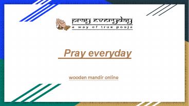 wooden mandir online