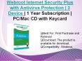 Webroot Internet Security Plus with Antivirus Protection | 3 Device | 1 Year Subscription | PC/Mac CD with Keycard