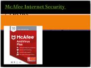 McAfee Internet Security – 1 Year / 1 Device