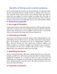 Benefits of hiring a pest control company PowerPoint PPT Presentation
