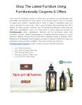 Shop The Latest Furniture Using Furniturewalla Coupons & Offers