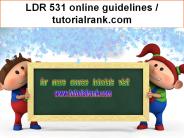 LDR 531 online guidelines / tutorialrank.com