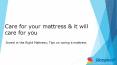 How to care your mattress PowerPoint PPT Presentation