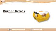 You Can Get Burger Boxes with logo in UK